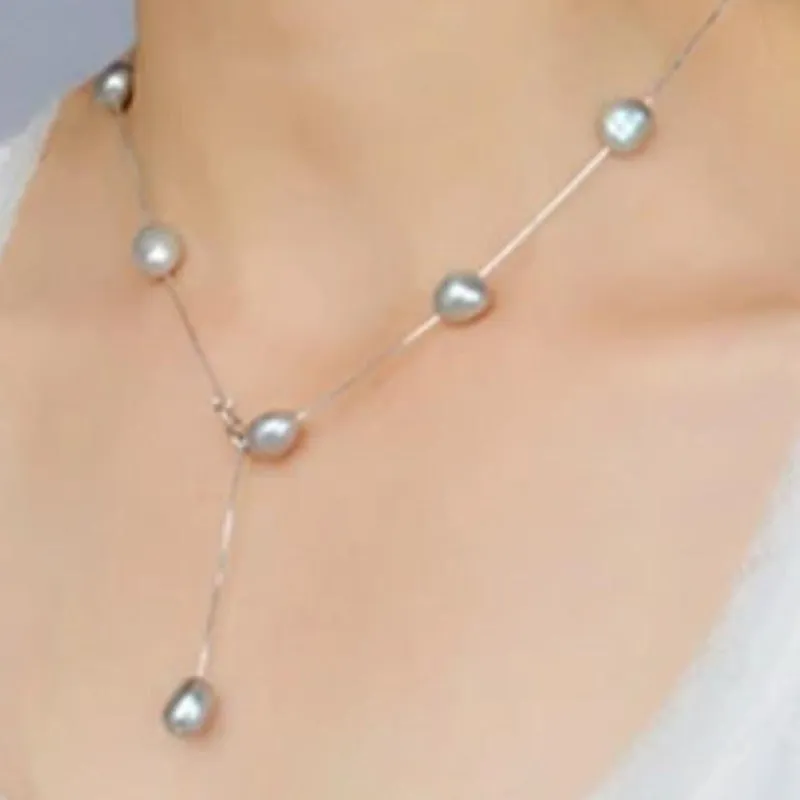 Womens Baroque Pearl Necklace
